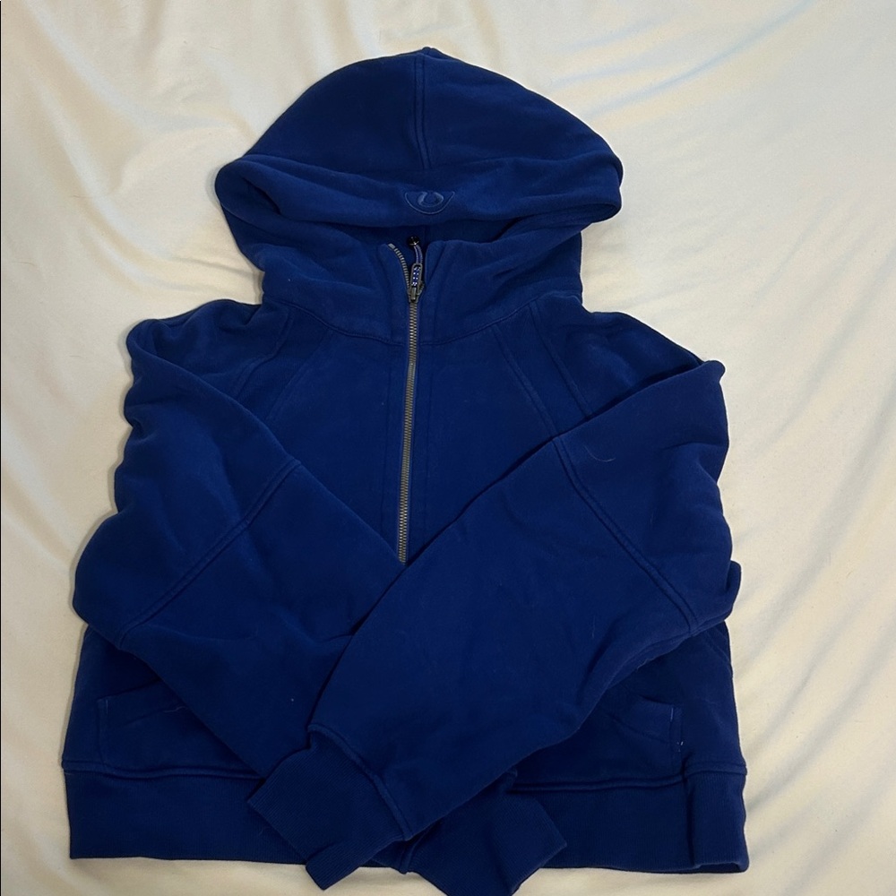 lululemon athletica Blue Off-the-Shoulder Sweater